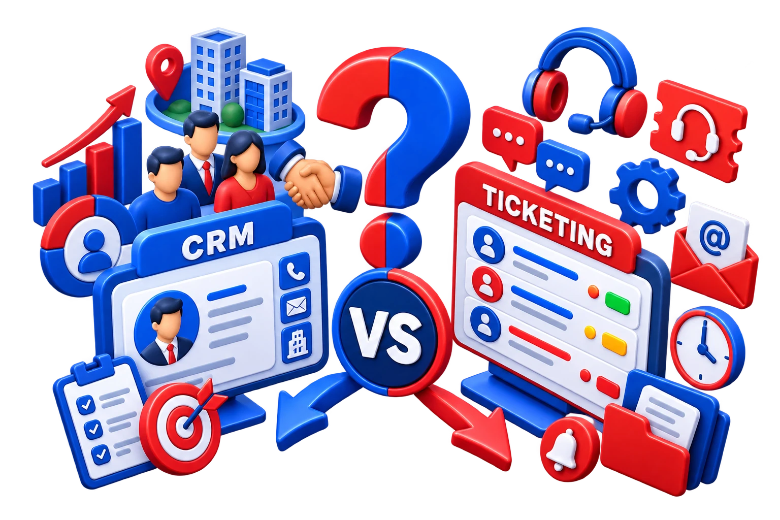 CRM یا تیکتینگ؟ بررسی تفاوت‌ها و کاربردهای هر سیستم