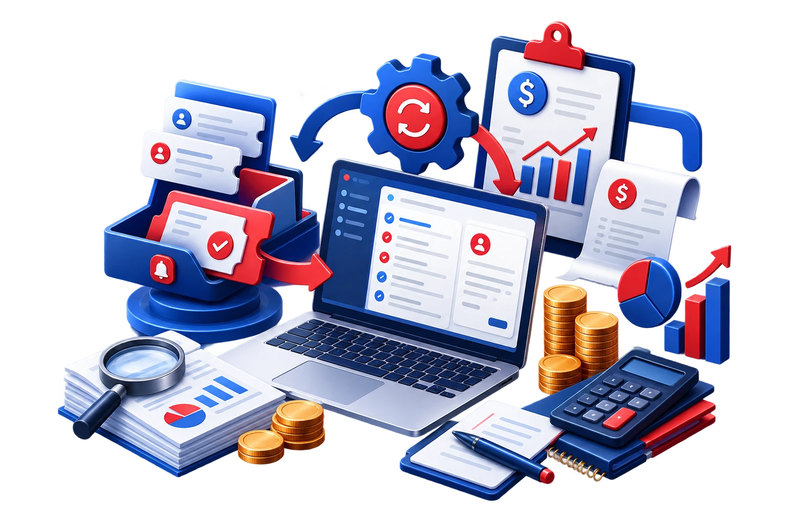 تأثیر سیستم تیکتینگ در بهینه‌سازی فرآیندهای مالی و حسابداری سازمان